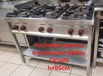 Kuchenka kuchnia gazowa 6palnikowa Redfox model spf 120g