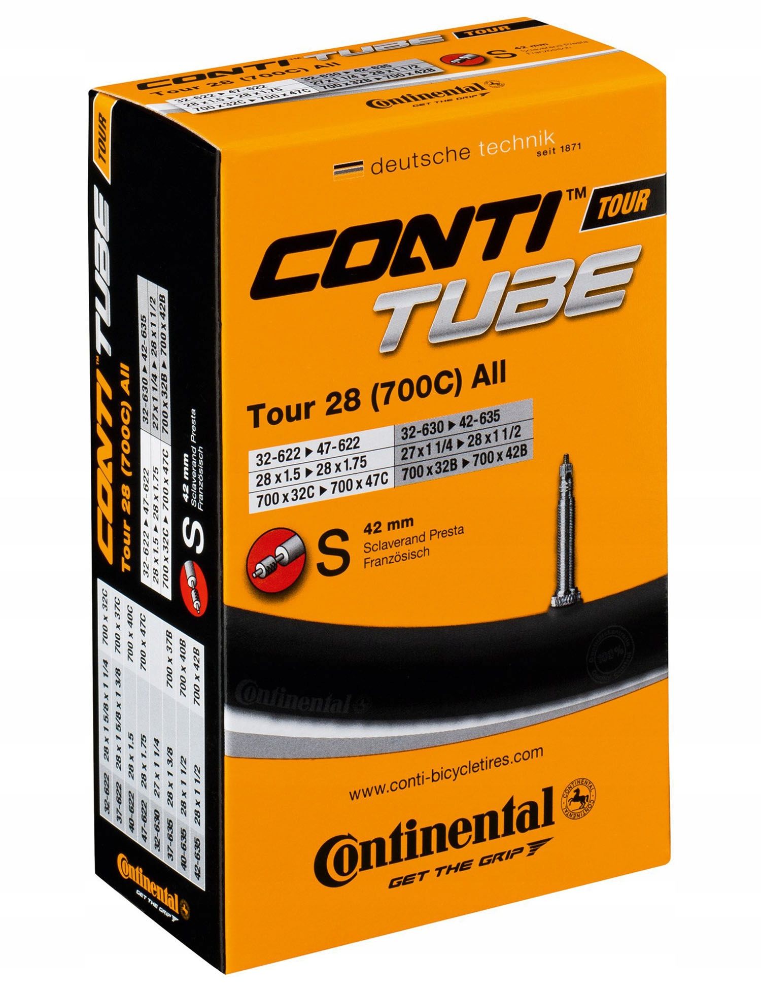 Continental Tour 28 Wide 47/62-584/622 presta 42mm