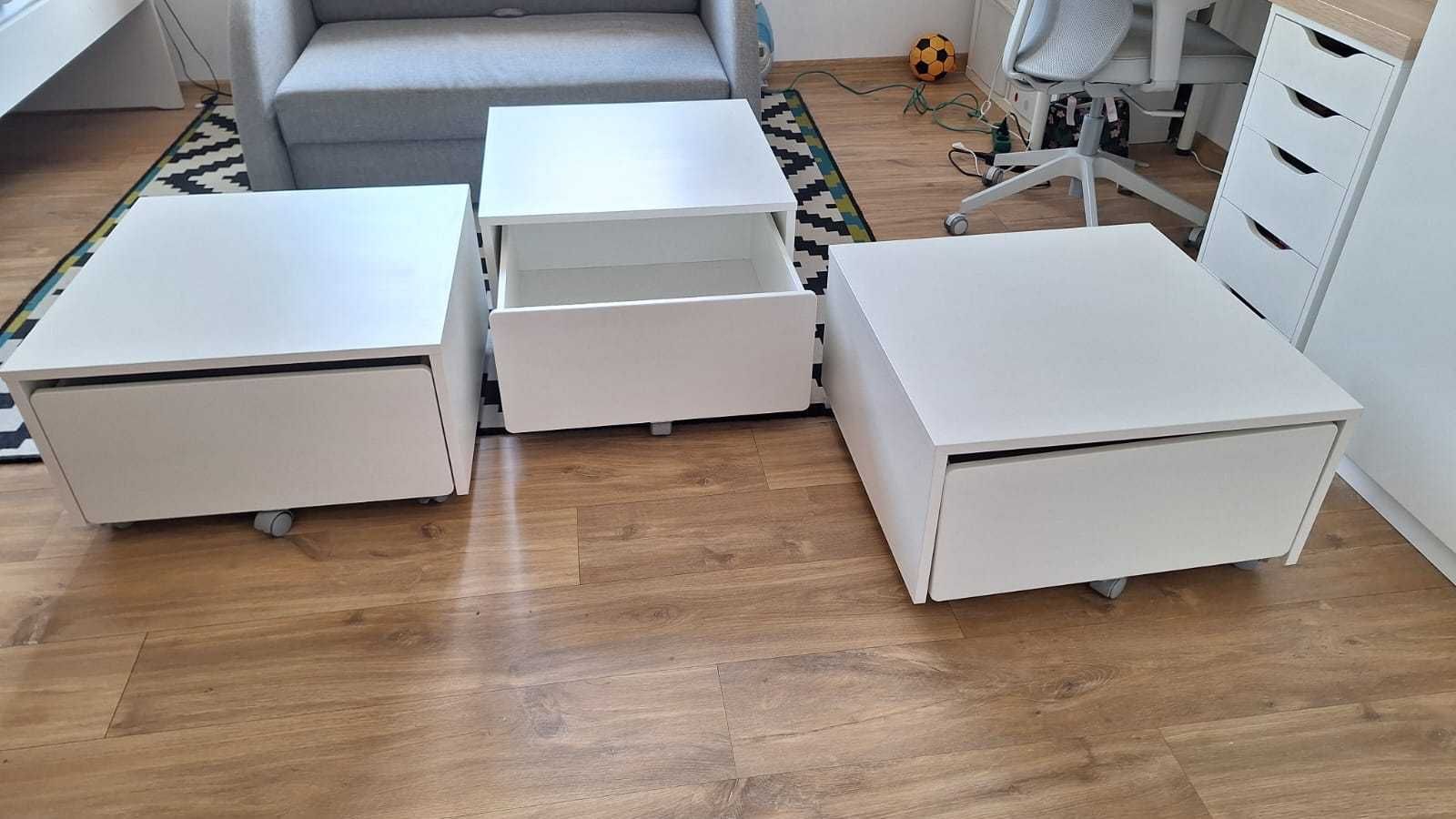 SLÄKT SLAKT IKEA Pojemnik na kółkach 3 szt.