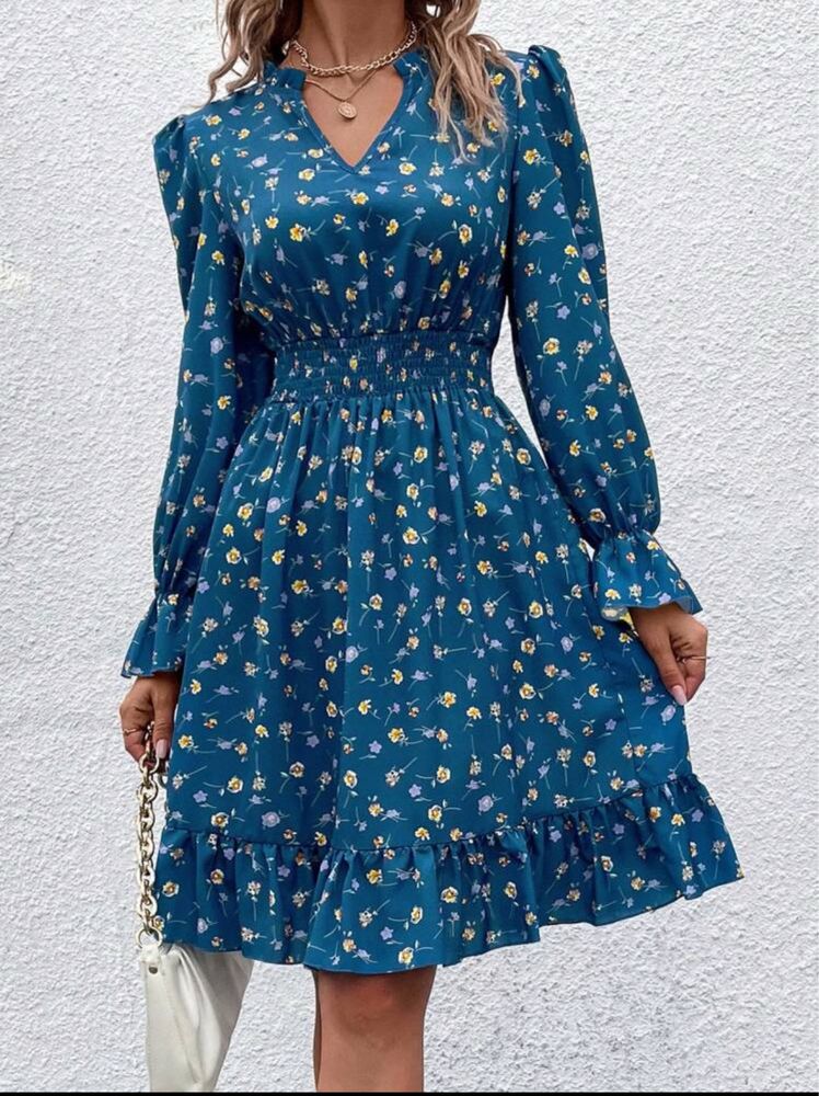 Vestido curto com manga