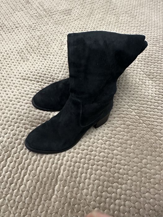 Сапоги ботфорты замш 37р