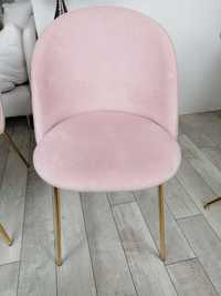 Różowo - złote krzesło