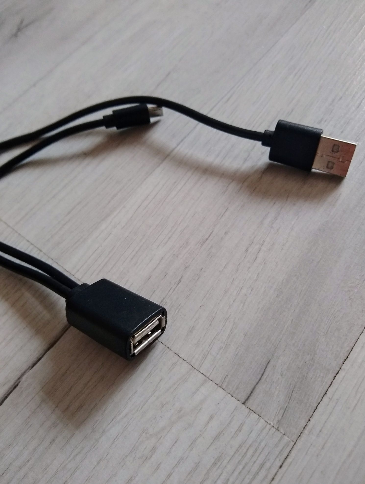 Adapter gniazdo USB wtyk USB micro USB przejściówka