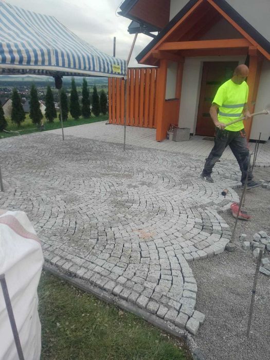 Usługi brukarskie , układnie kostki betonowe i granitowej