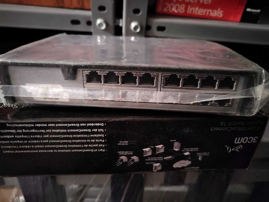 Switch de rede com 16 portas Gigabit - 3com OfficeConnect (HP) - NOVO