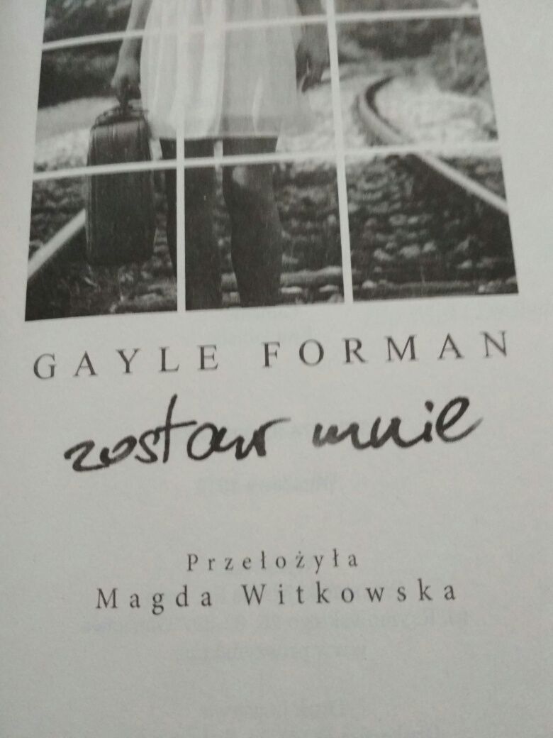 Zostaw mnie. G Forman Opowieść psycholog