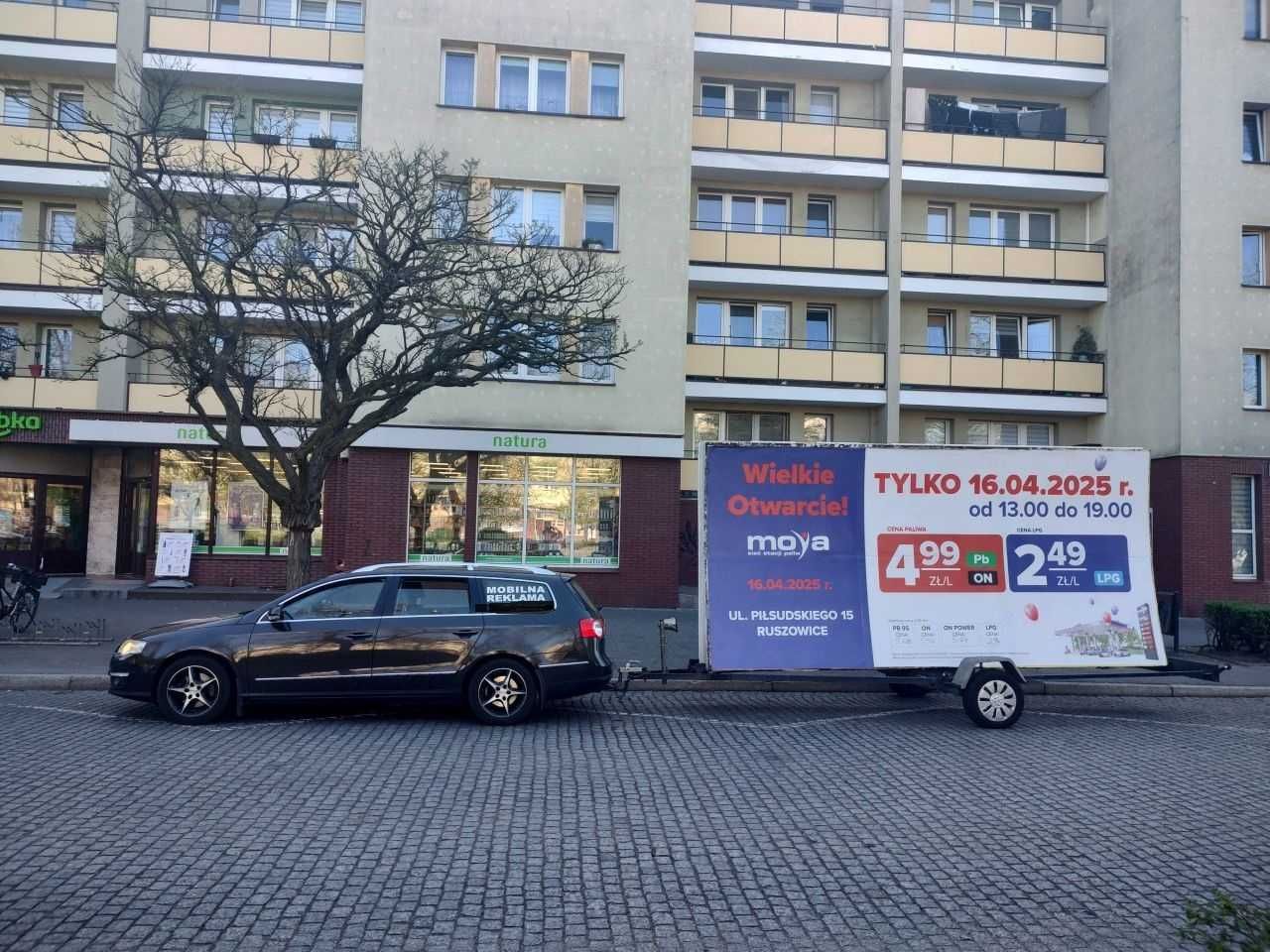 PRZYCZEPA REKLAMOWA, reklama na przyczepach-WARSZAWA, Kraków, Śląsk