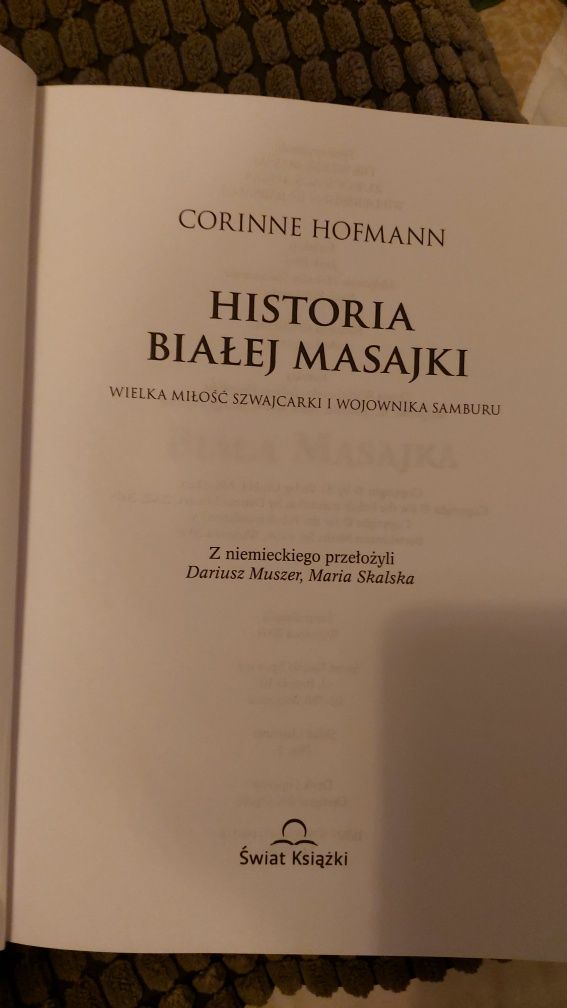 "Historia Białej Masajki" Corinne Hofmann