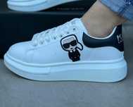 Karl Lagerfeld białe sneakersy skórzane modne buty kobiece 36-41