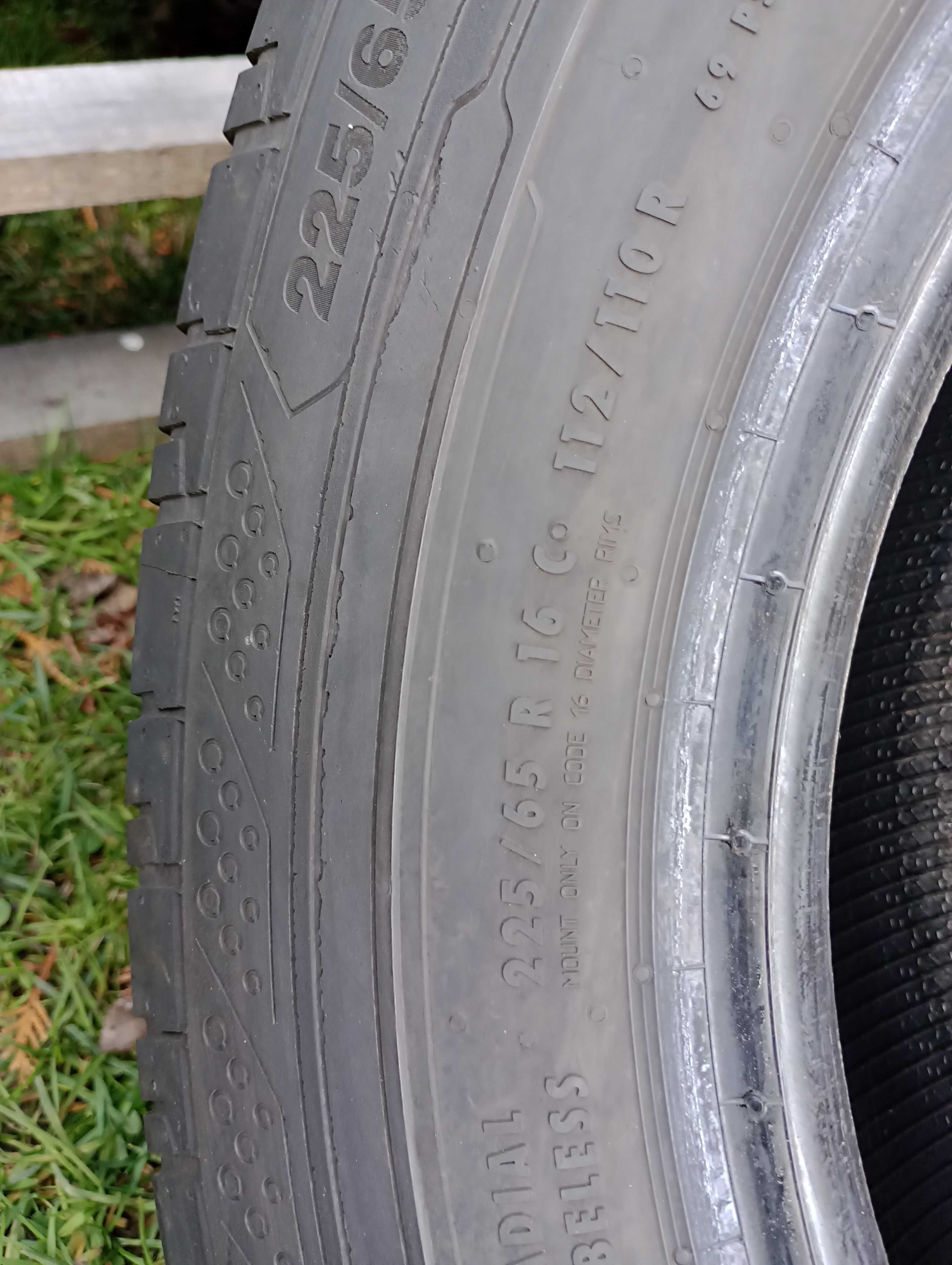 Opony letnie 225x65 R16C CONTINENTAL bus 225/65/16 - para 2 szt 8.5MM