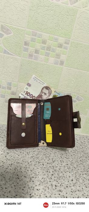 Барсетка шкіряна чоловіча 15*11*2см ручна робота