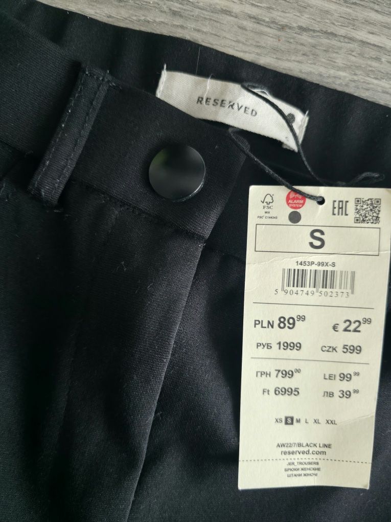 Legginsy imitujące spodnie ze szlufkami zapinane na zamek guzik zatrza