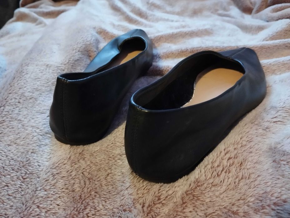 Czarne baleriny spiczaste Primark 38