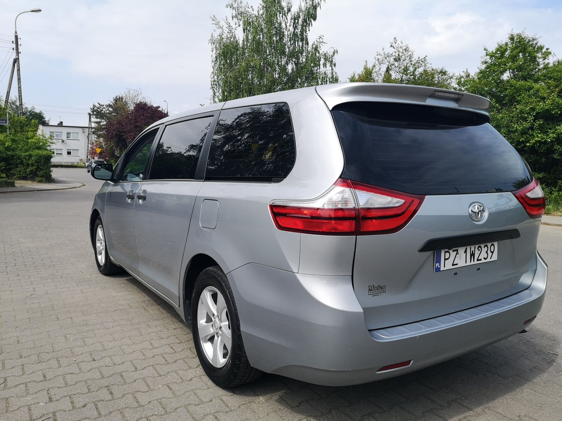 Toyota Sienna 3.5 V6, 2016r, 1-właściciel,7-miejsc,bez wkładu finansow