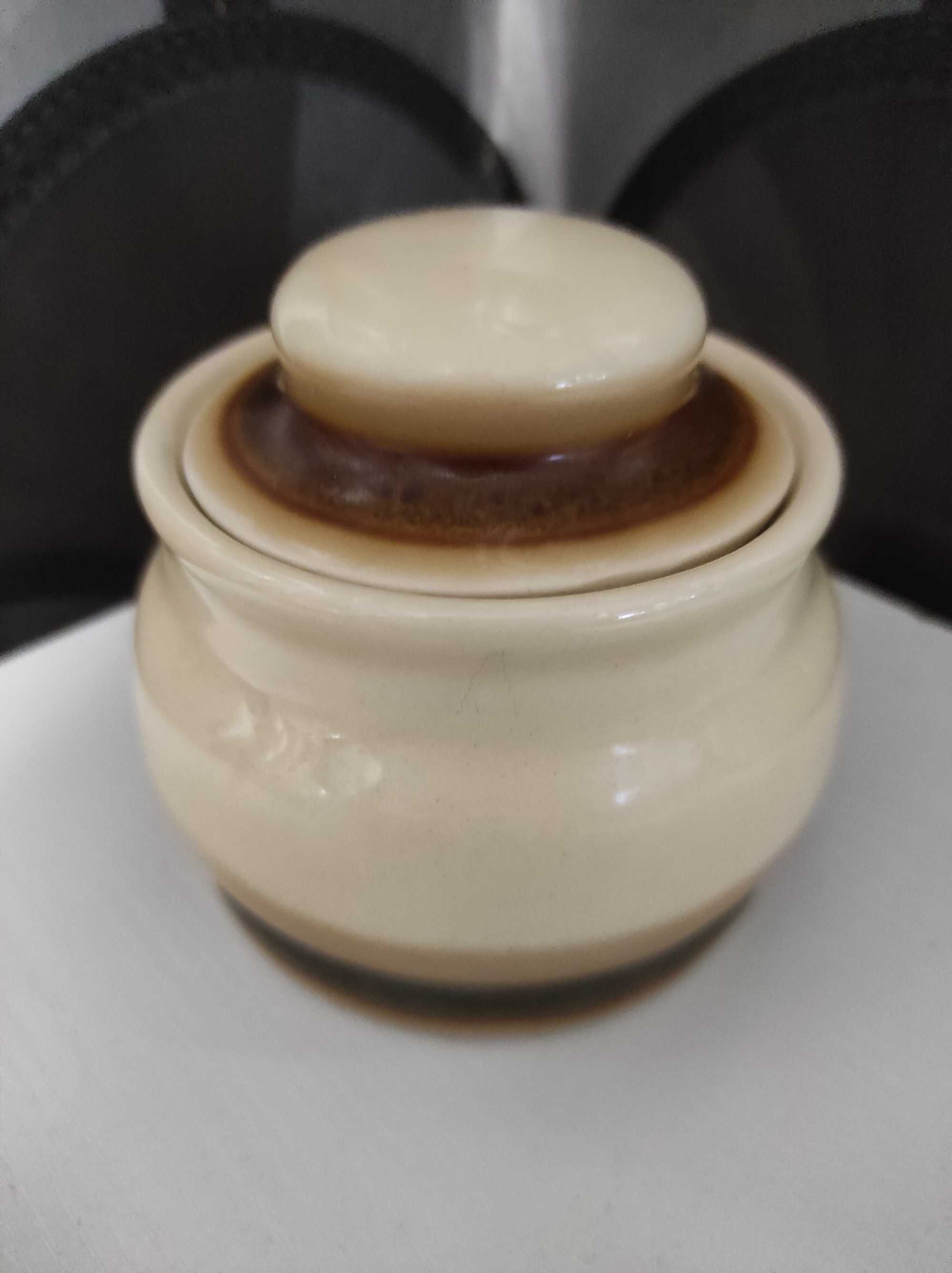Cukiernica fason Dana, porcelit Pruszków PRL, Nowa