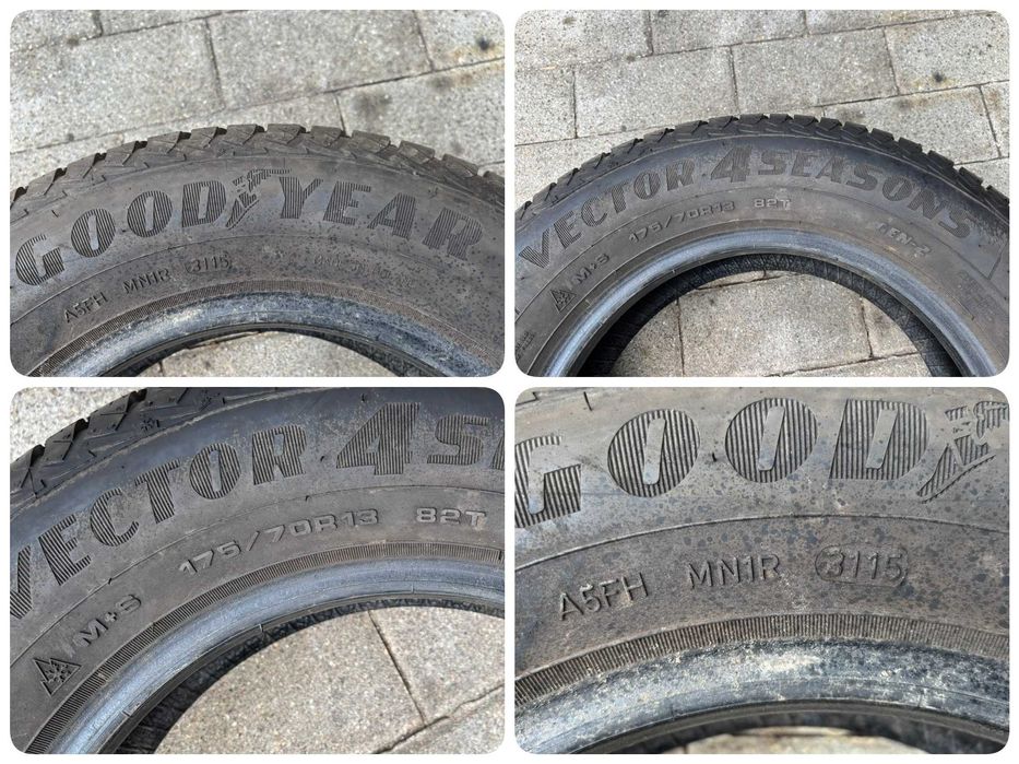 2X Opony Całoroczne 175/70R13 82T Goodyear Vector 4 Seasons G2 8.5MM