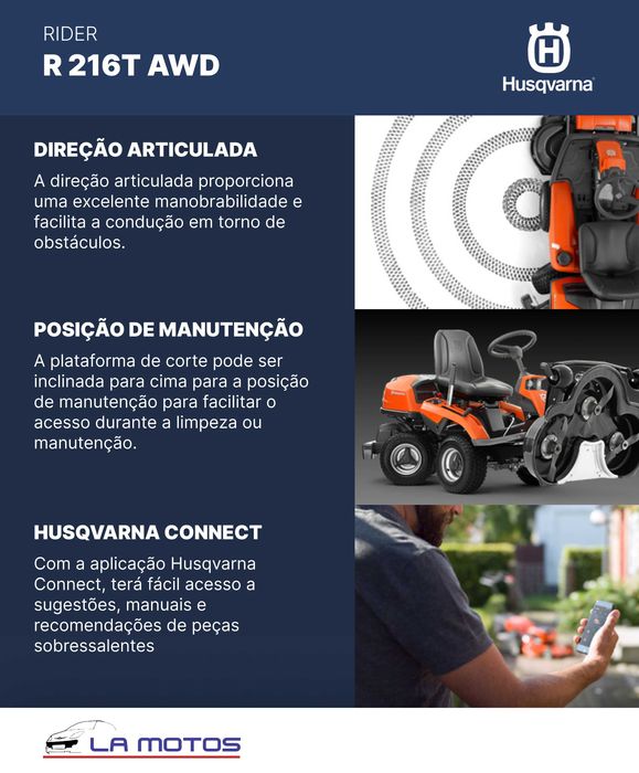 Rider corta-relva R 216T AWD