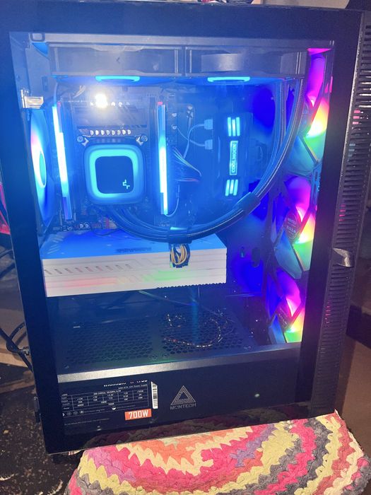Игровой пк Xeon 2680v4 + Rx 580(8gb) 2 m2 ssd читай описание