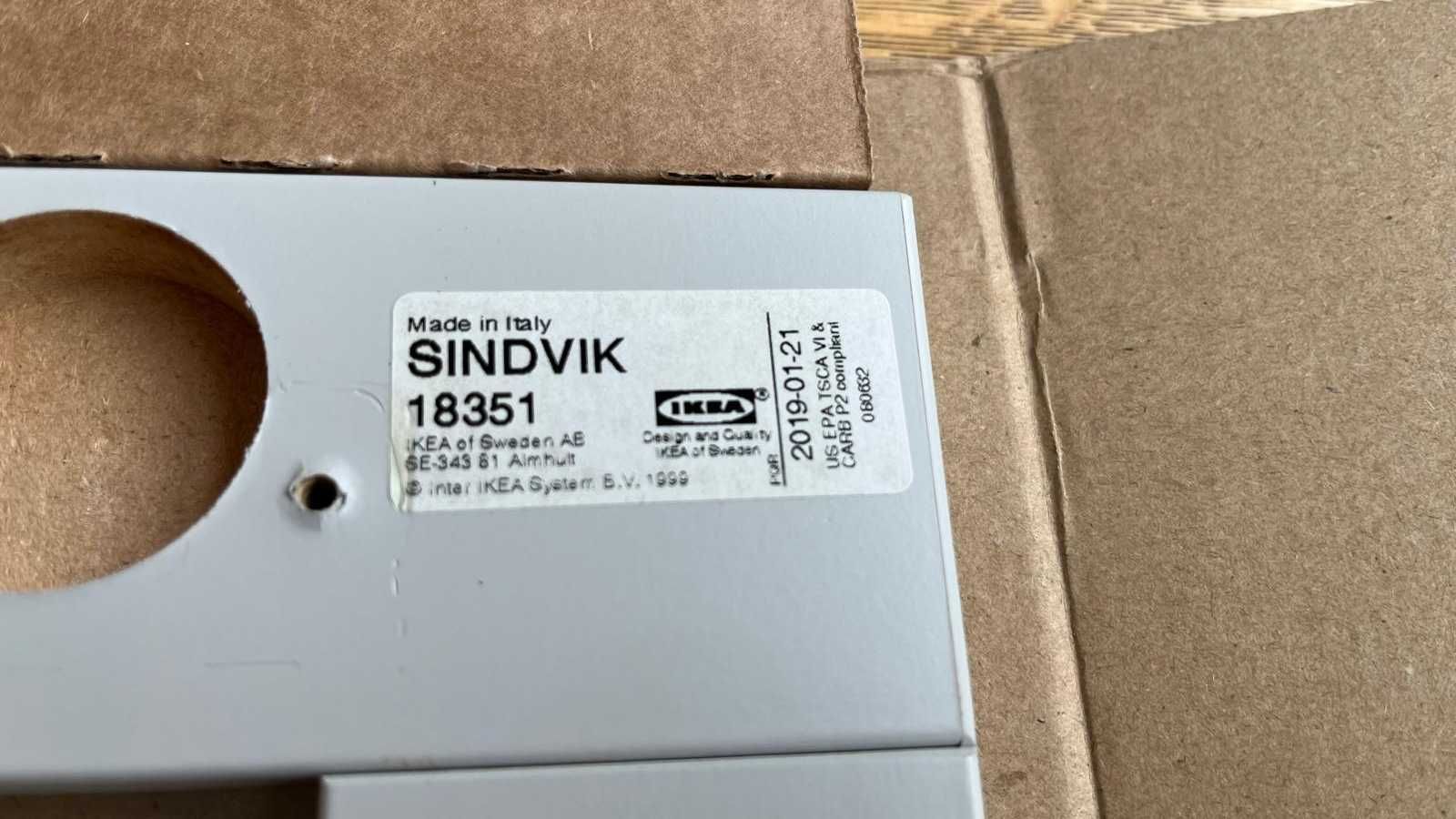 Front IKEA Besta Sindvik jasny szary ze szkłem UNIKAT 60x38 cm