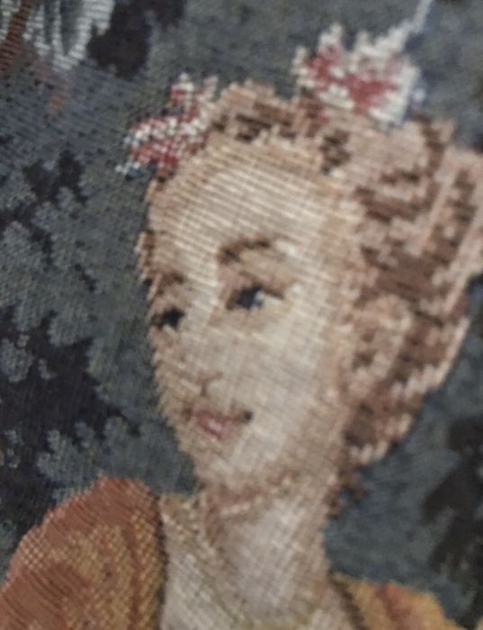 Tapeçaria Gobelin genuina e antiga.