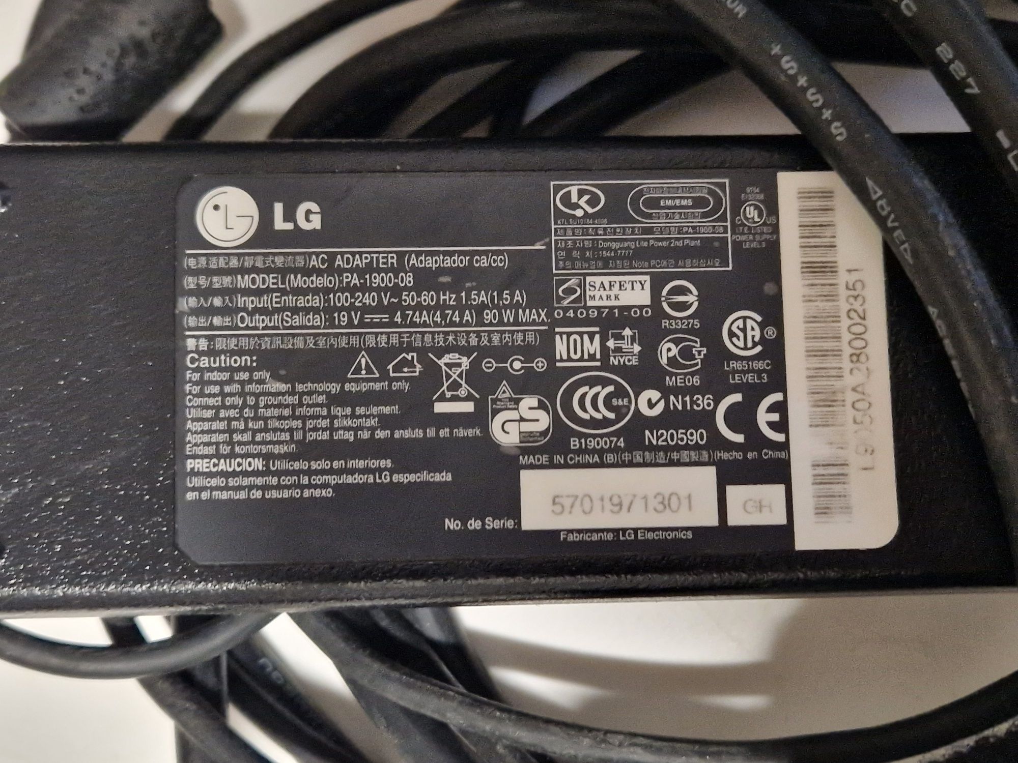 Carregador Portátil - Hp, LG, Delta, Universal