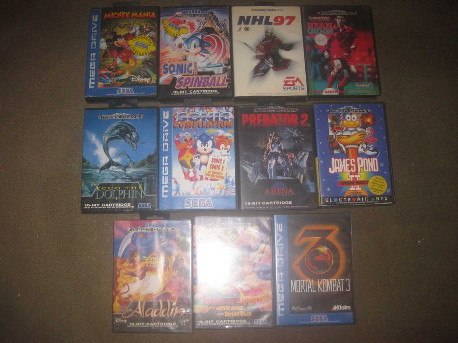 26 jogos Sega Mega Drive