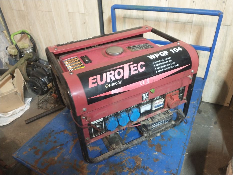 Agregat prądotwórczy 3kW 400V elektryczny rozruch uszkodzony stojan