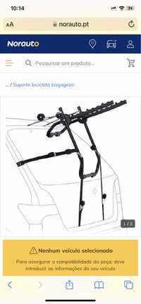 Suporte de bicicleta suspenso de bagageira