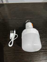 Лампа, ліхтар, світлодіодний світильник Led 40w із USB зарядкою