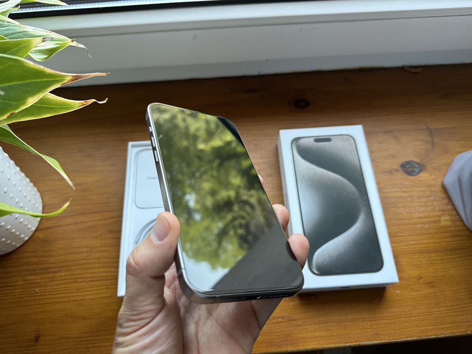  Apple iPhone 15 Pro Max 256GB Natural Titanium Jak Nowy! Bateria 91%