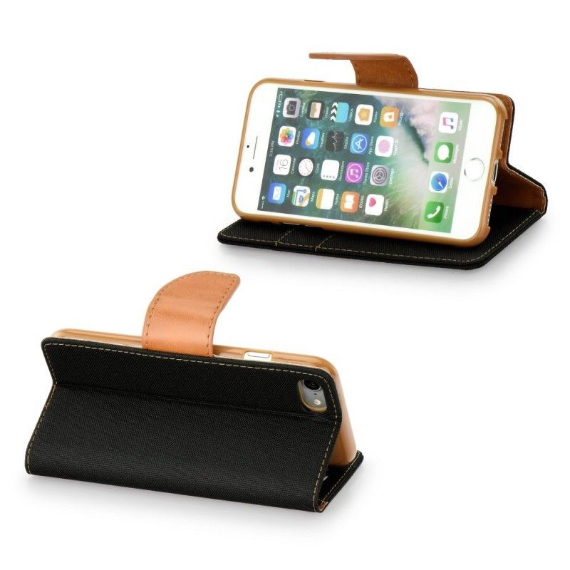 Etui Canvas Book do Iphone 12 Mini Black/Brown