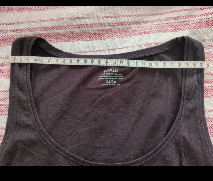 Lote 2 tops rosa, preto maternidade, Kiabi 34/36