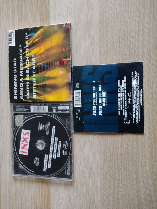 3 płyty CD Maxi-Single INXS *Beautiful Girl, Please, Shining Star