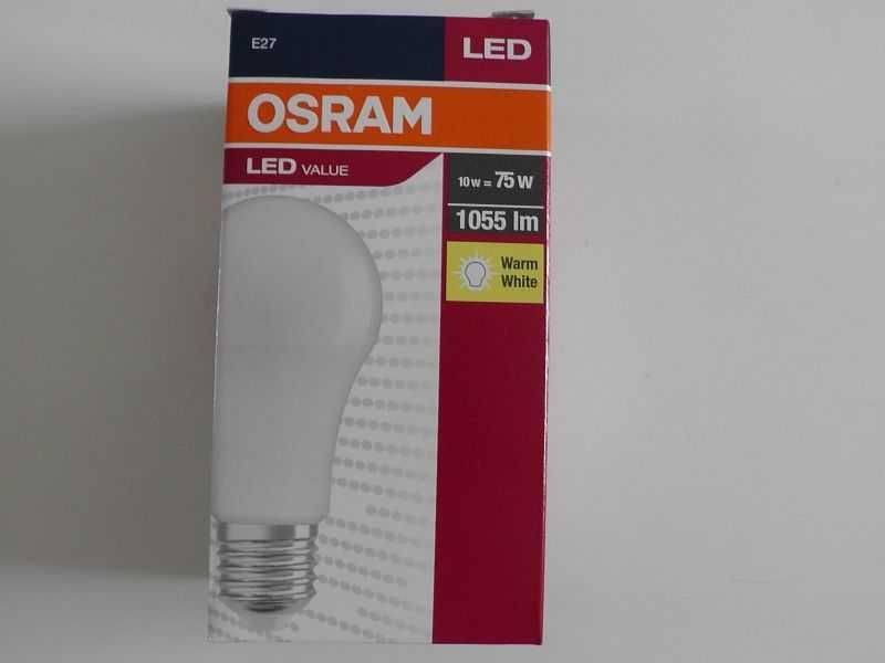 Żarówka LED A60 E27 10W = 75W 1055lm OSRAM 2700K