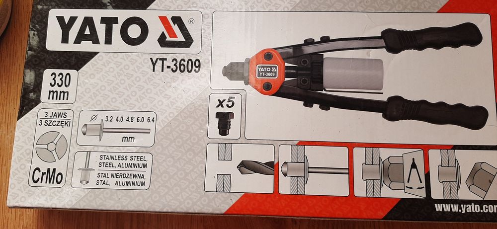 Заклепочник дворучний YATO  новий