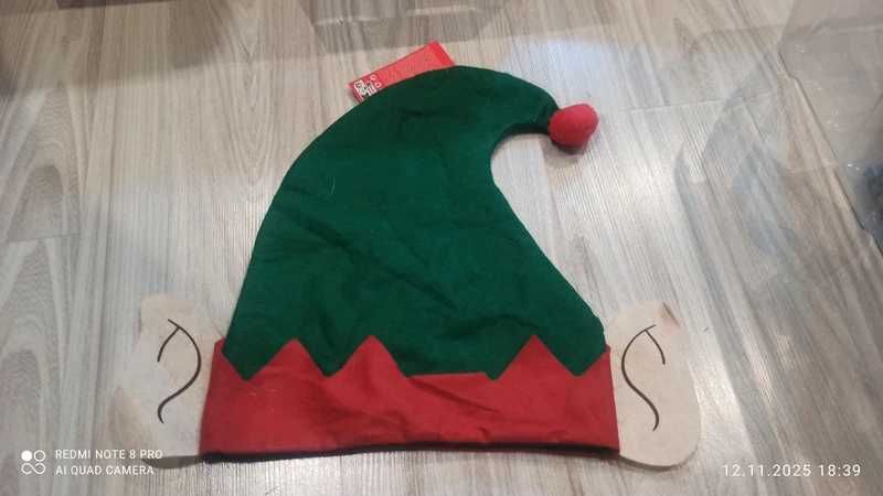 nowa czapka Elfa święta mikołajki