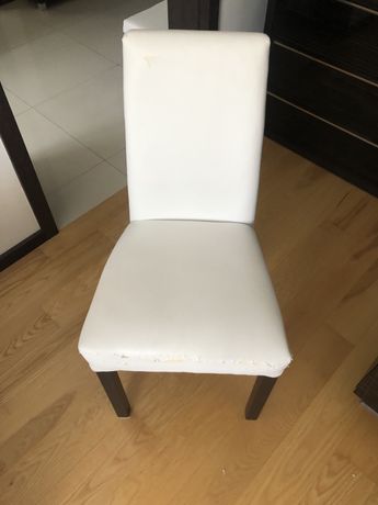 Krzesła drewniane tapicerowane - do odnowienia, 6szt