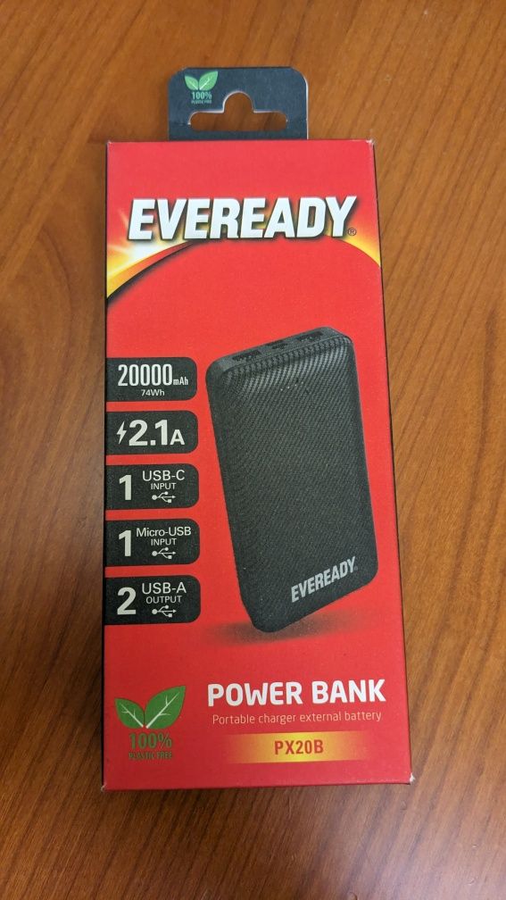 УМБ Energizer Eveready 20000 mAh Black