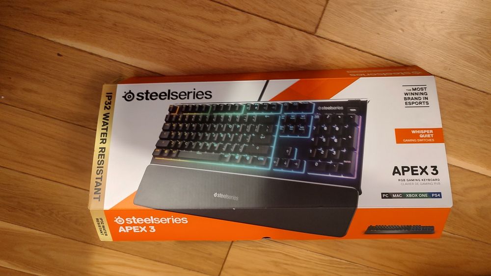 Klawiatura gamingowa steelseries Apex 3 gwarancja