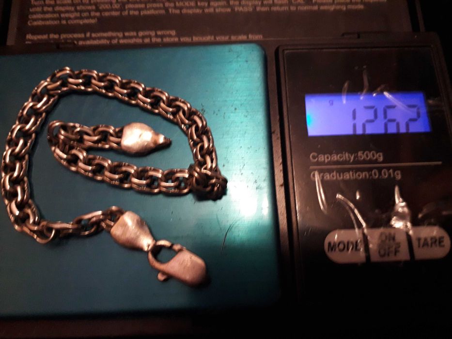 Srebrna bransoletka wzór Splot Królewski  P 925 12,62G