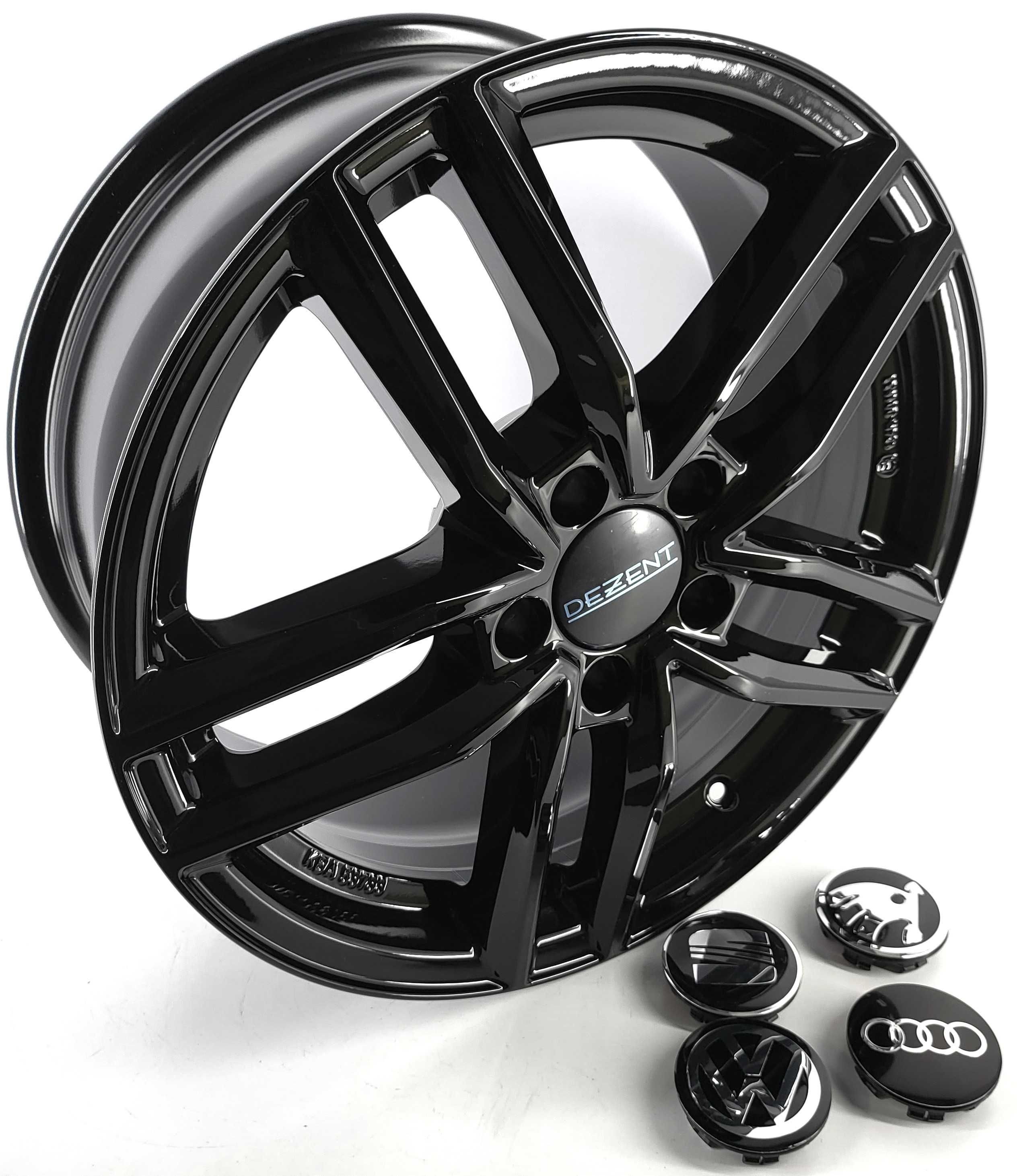 Felgi aluminiowe AUDI 17" 5x112 Dezent TR BLACK 7.5J ET 36 NOWE