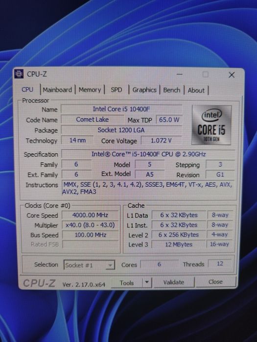 Komputer gamingowy i5-10400F, GTX 1650, 16GB RAM, dysk SSD NVMe