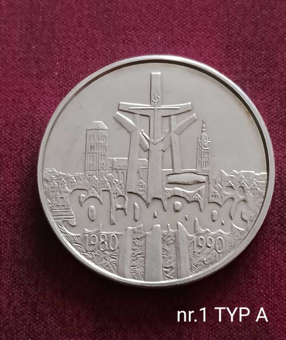 100 000 zł Solidarność 1990 r. Typ A nr 1