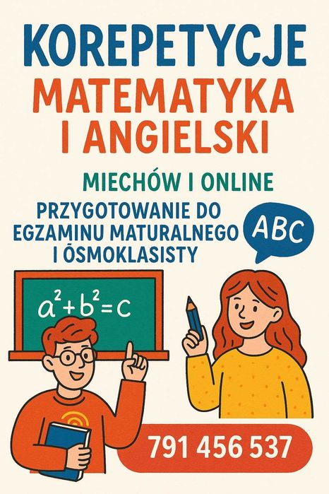 Korepetycje matematyka lub język angielski