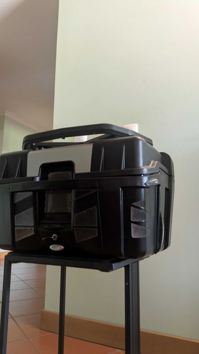 Topcase KAPPA para mota com backrest e porta bagagens