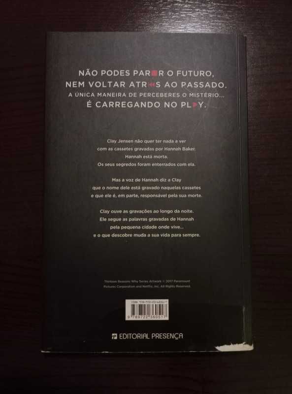 Livro Por Treze Razões (Thirteen Reasons why)