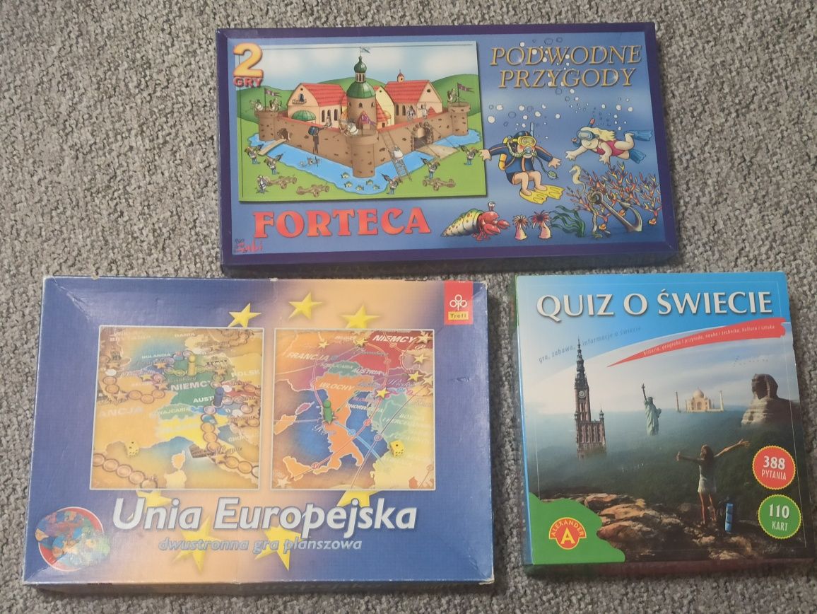 3 gry plus gratis. Unia Europejska Quiz o świecie Forteca