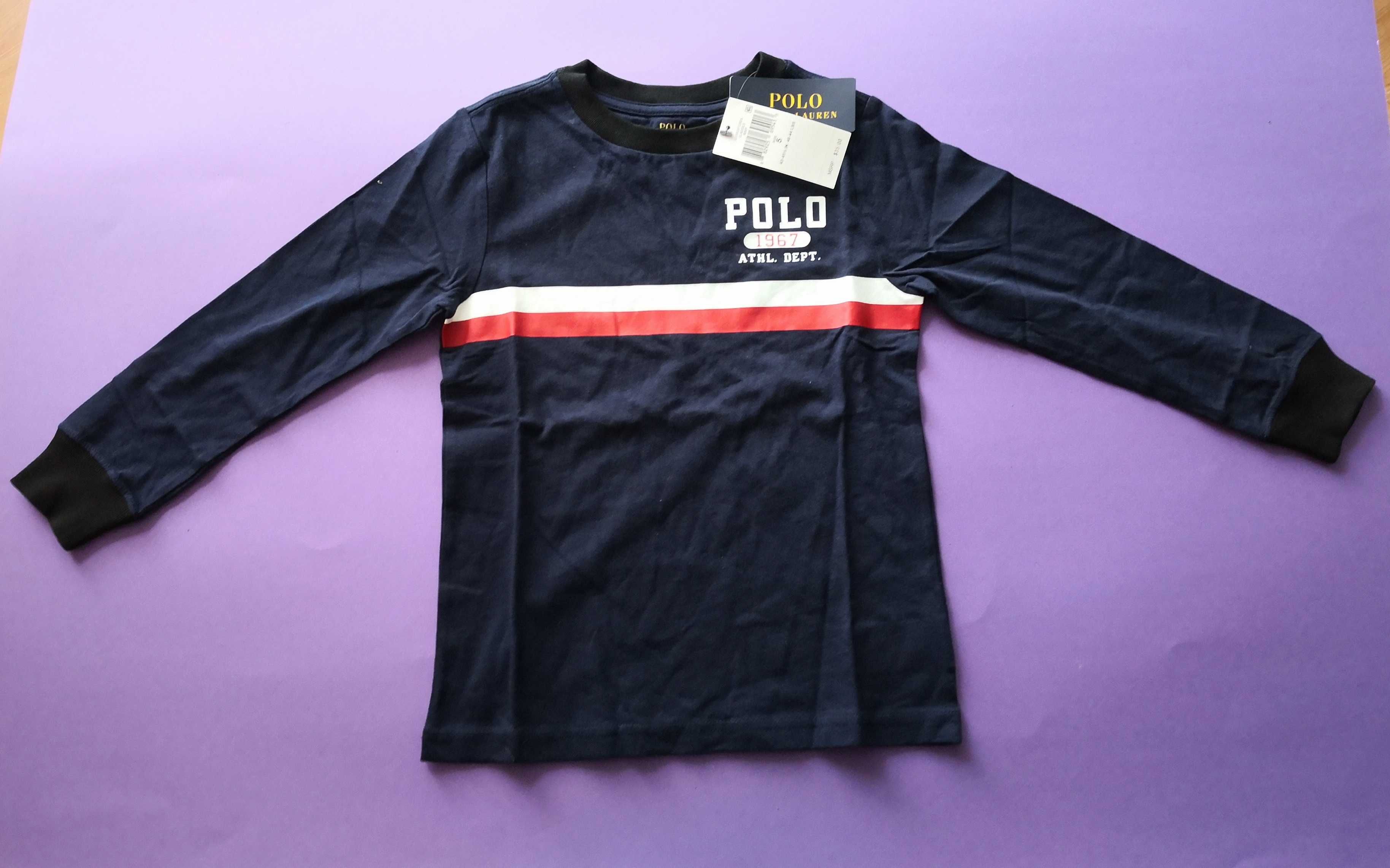 Ralph Lauren Polo футболка с длинным рукавом хлопок $35 детская size 5