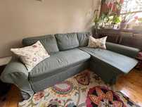 Sofa rozkładana Ikea Backabro, narożnik z funkcją spania