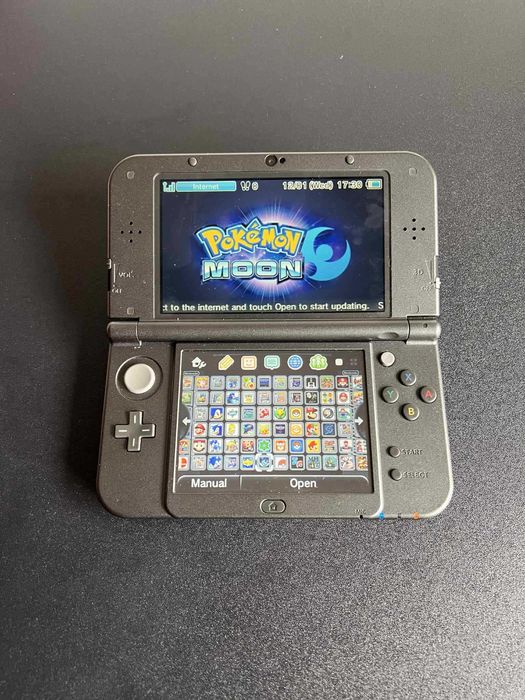 New Nintendo 3DS XL Preta Dual IPS com 100+ Jogos